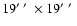 $19\hbox{$^\prime$ }\hbox{$^\prime$ }\times 19\hbox{$^\prime$ }\hbox{$^\prime$ }$