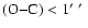 $(\rm O{-}C) < 1\hbox {$^\prime $ }\hbox {$^\prime $ }$