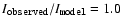 $I_{\tt observed}/I_{\tt model} = 1.0$