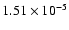 $1.51\times 10^{-5}$