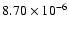 $8.70\times 10^{-6}$