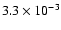 $3.3\times 10^{-3}$