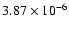 $3.87\times 10^{-6}$