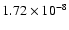 $1.72\times 10^{-8}$