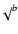 $\surd^{ b}$