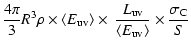 $\displaystyle \frac{4\pi}{3} R^3 \rho \times \langle E_{{\rm uv}} \rangle \time...
...rac{L_{{\rm uv}}}{\langle E_{{\rm uv}} \rangle} \times \frac{\sigma_{\rm C}}{S}$