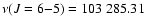 $\nu(J=6{-}5)=103~285.31$