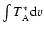 $\int T_{\rm A}^{*}{\rm d}v$