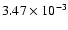 $3.47\times 10^{-3}$