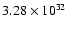 $3.28\times 10^{32}$