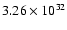 $3.26\times 10^{32}$