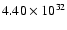 $4.40\times 10^{32}$