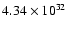 $4.34\times 10^{32}$