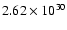$2.62\times 10^{30}$