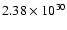$2.38\times 10^{30}$