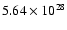 $5.64\times 10^{28}$
