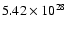 $5.42\times 10^{28}$
