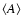 $\langle A \rangle $