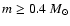 $m\ge 0.4~M_{\odot}$