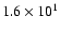 $1.6\times10^1$