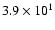 $3.9\times10^1$
