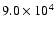 $9.0\times10^4$