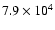 $7.9\times10^4$