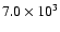 $7.0\times10^3$