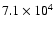 $7.1\times10^4$