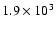 $1.9\times10^3$