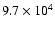 $9.7\times10^4$
