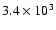 $3.4\times10^3$