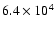 $6.4\times10^4$