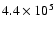 $4.4\times10^5$