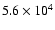 $5.6\times10^4$