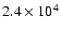 $2.4\times10^4$