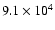 $9.1\times10^4$
