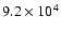 $9.2\times10^4$