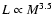 $L \propto M^{3.5}$