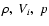 $\rho ,\ V_i,\ p$