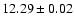 $12.29\pm0.02$