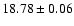 $18.78\pm0.06$