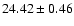 $24.42\pm0.46$