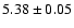 $5.38\pm0.05$