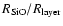 $R_{{\rm SiO}}/R_{{\rm layer}}$