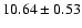 $10.64\pm0.53$