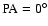 $\rm PA=0^\circ $