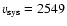 $v_{\rm
sys}=2549$