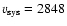 $v_{\rm sys}=2848$