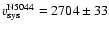 $v_{\rm
sys}^{\rm N5044}=2704 \pm 33$